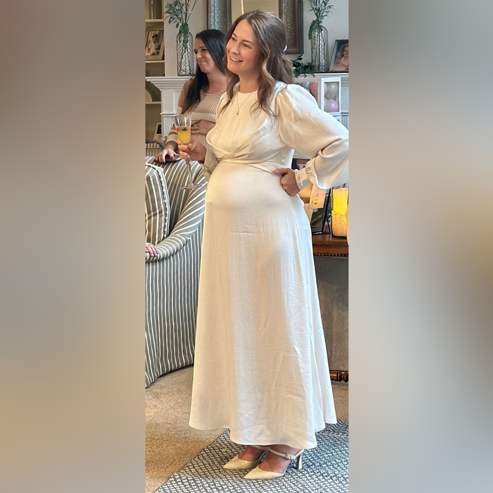H&M MAMA Satin Maternity Dress